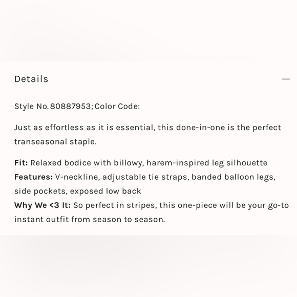 Free People ‘These Days’ Multicolored Striped Jumpsuit Size S/M $148 - Picture 3 of 6